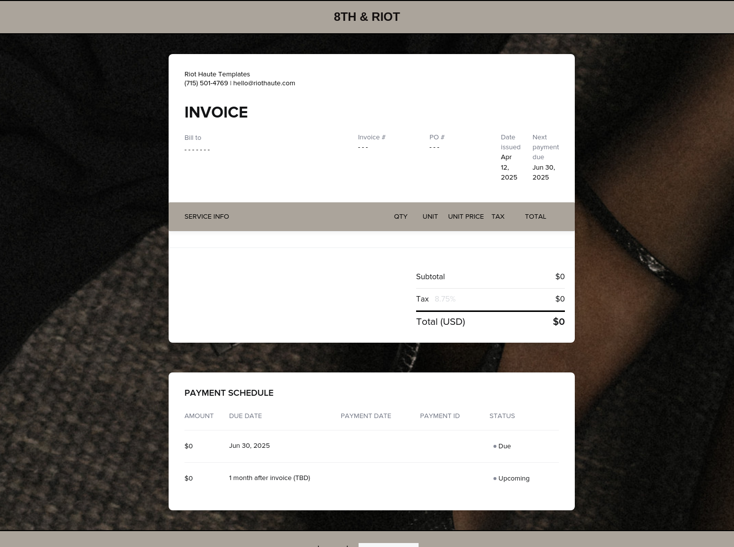 Invoice