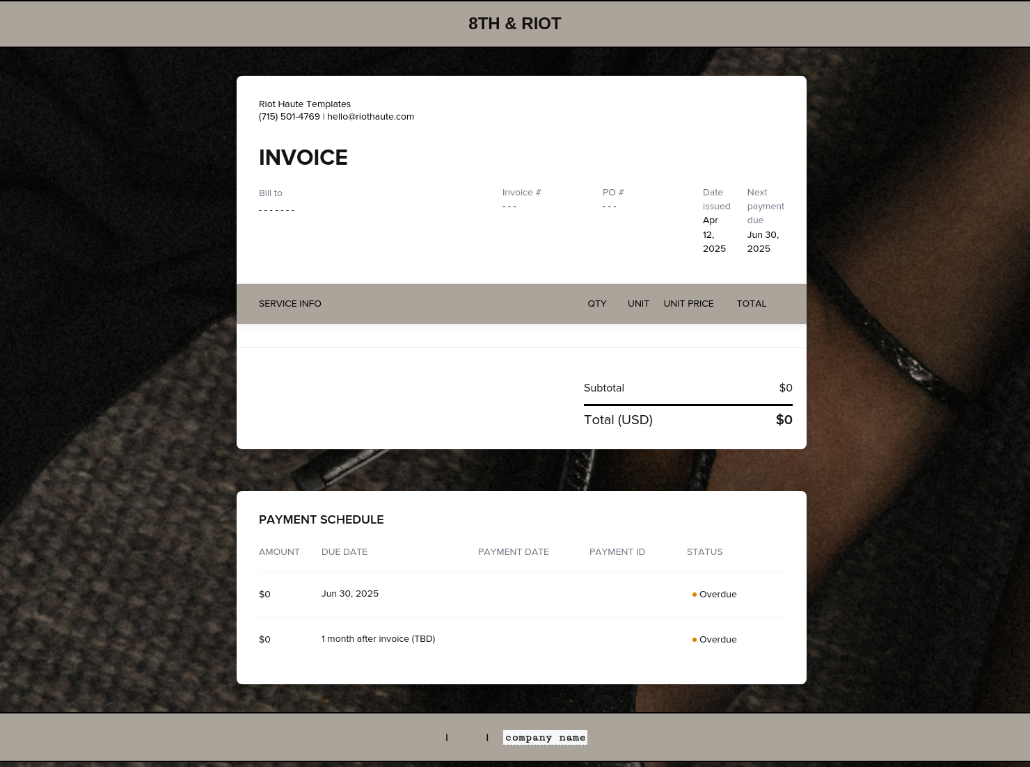 Invoice