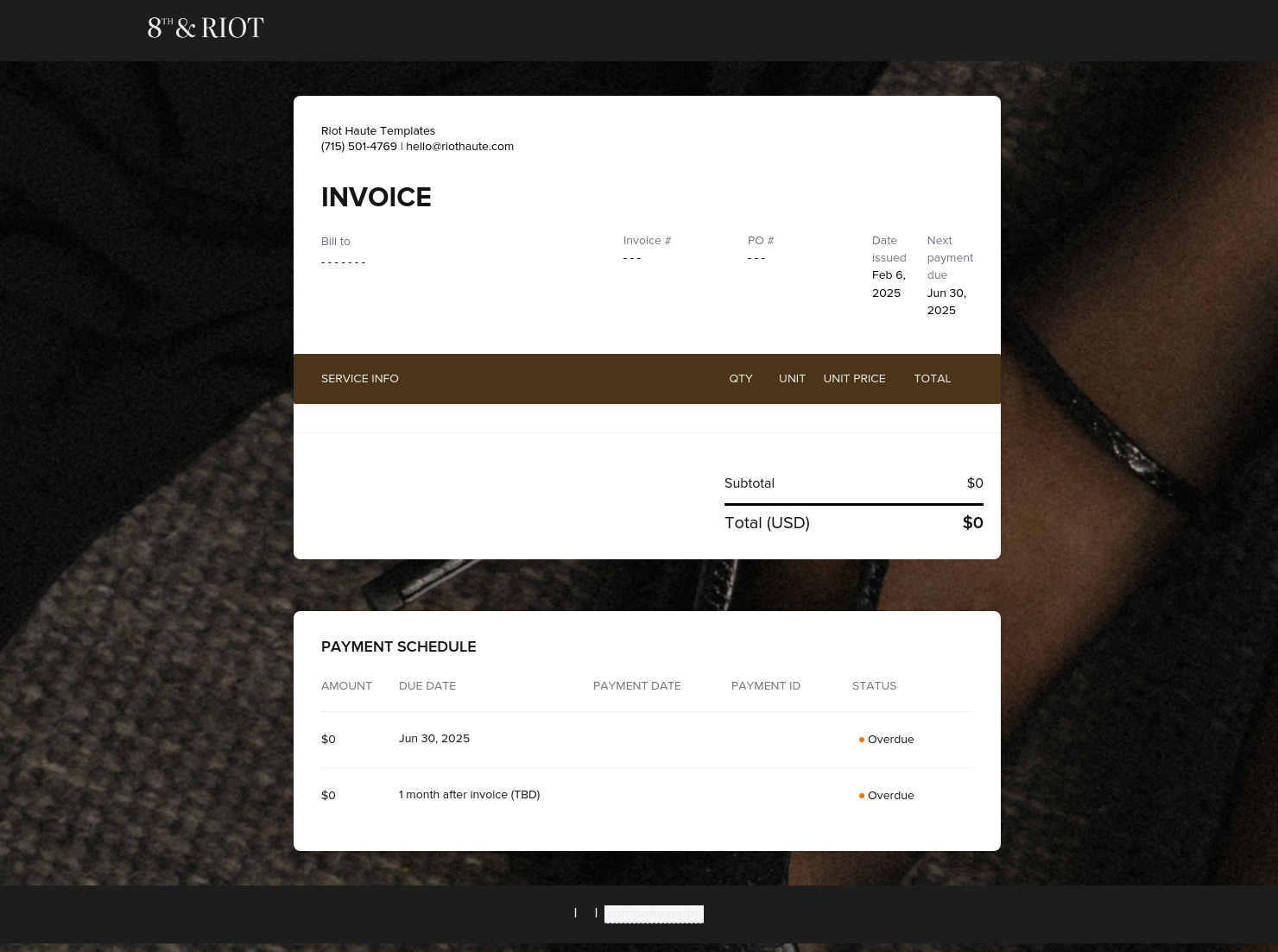Invoice