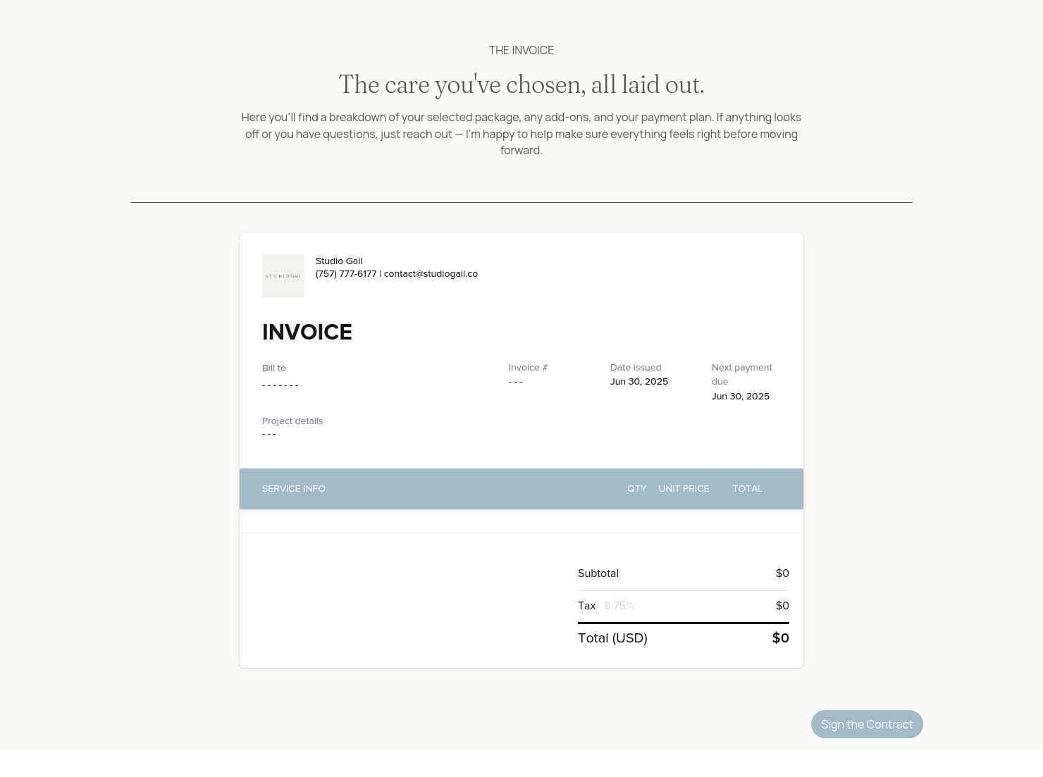 Invoice