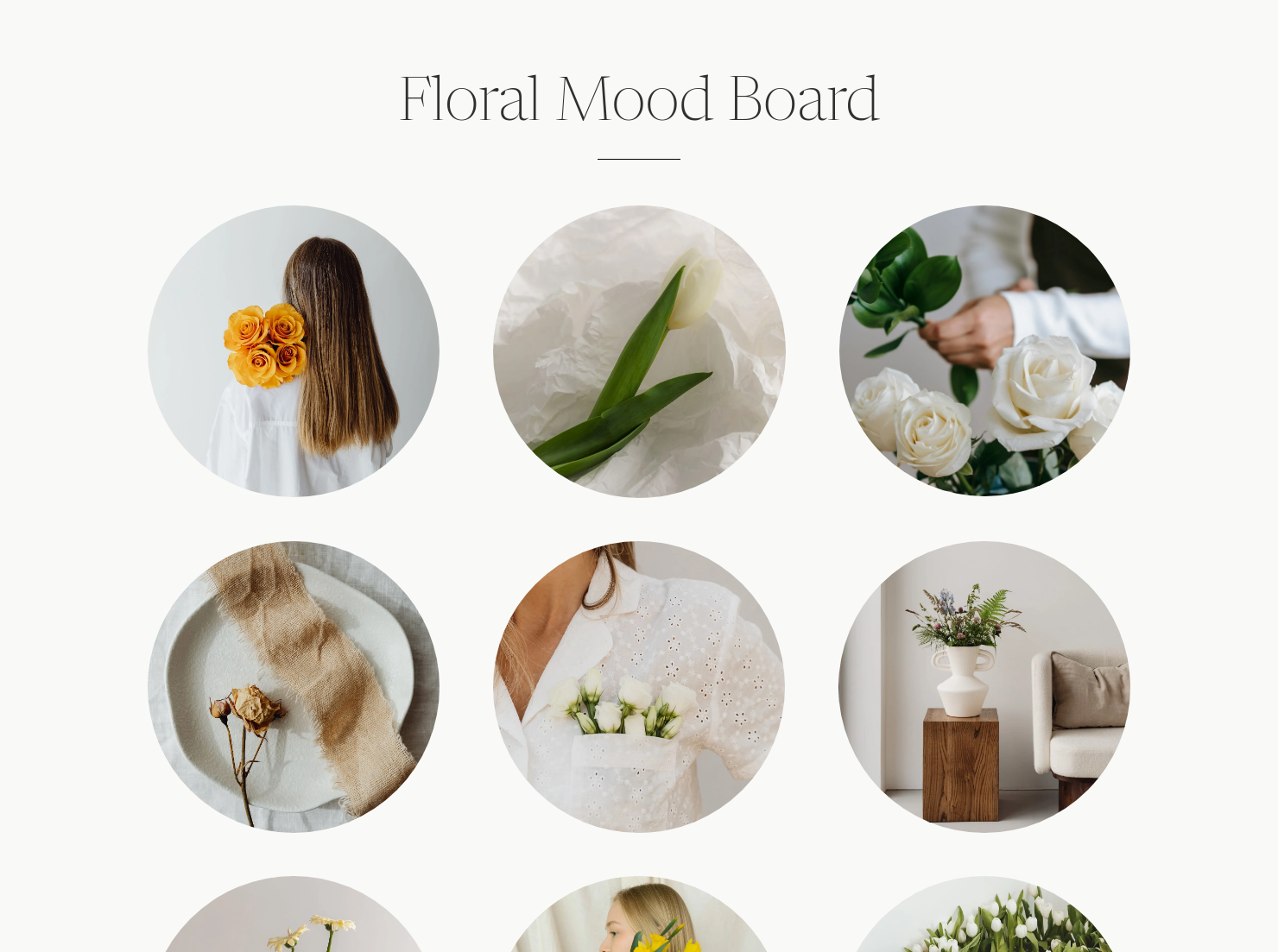 Floral Mood Board