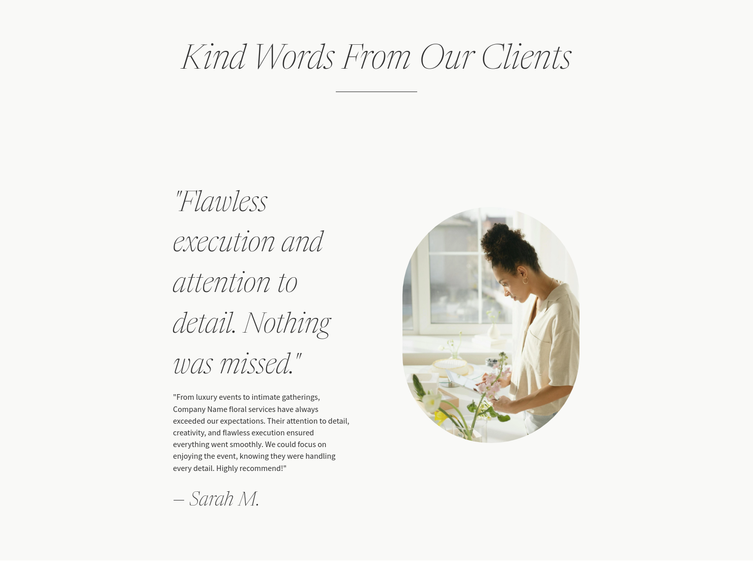 Clients Words