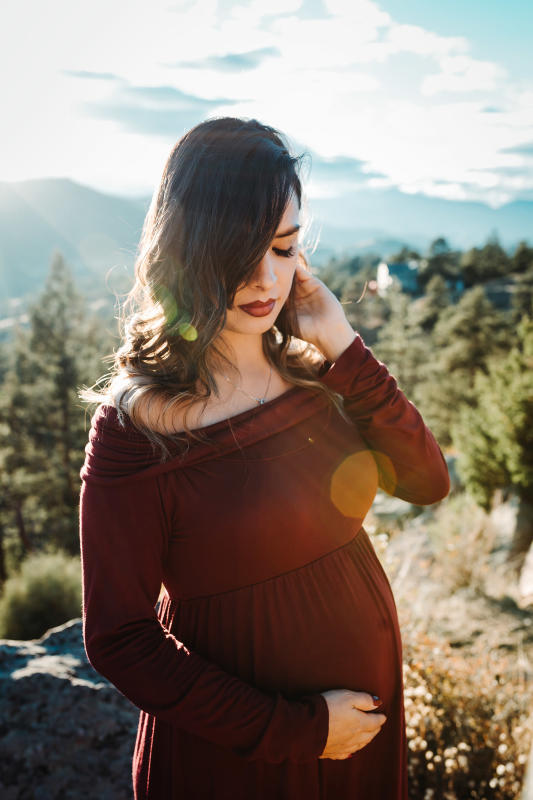 Alma Castro Maternity Session In Mount Falcon Park West Trailhead