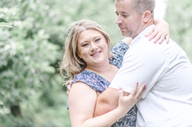 Steven & Sarah Engaged in Brown's Orchards & Farm Market, Susquehanna