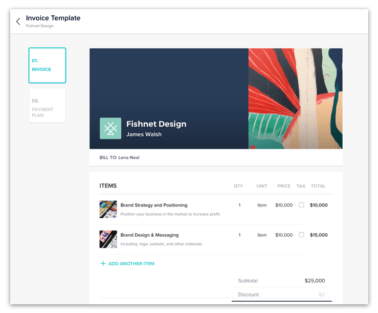 recurring payments invoice