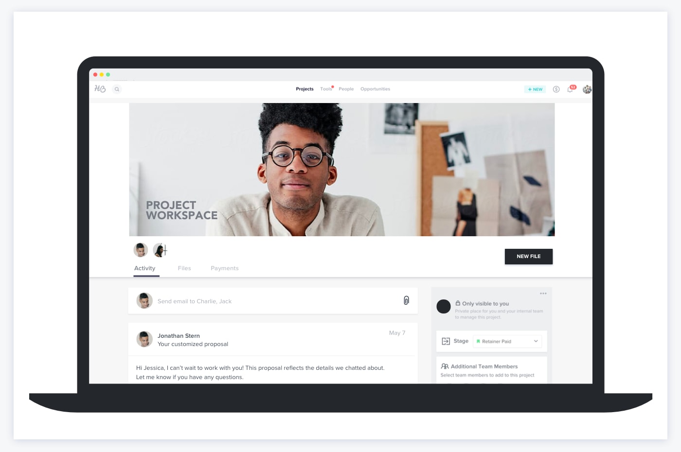 client communication management software