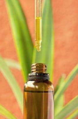 CBD oil and dropper