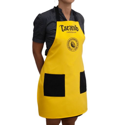 Фартук – Свежевъ Материал – габардин, нанесение логотипа – сублиационная печать