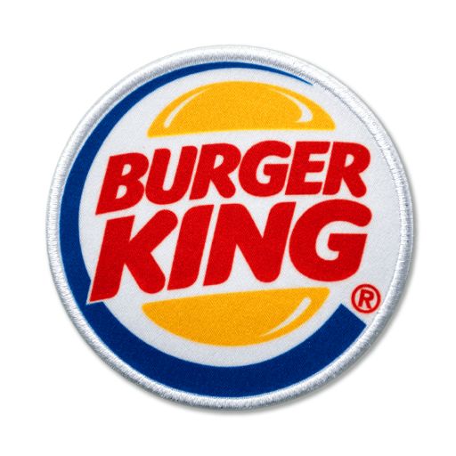 Шеврон "Burger King" Сублимационный шеврон с вышитой по периметру рамкой.