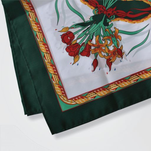 Платок Леруа Мерлен. Размер 75 х 75 см, полиэфирный шелк.