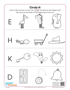 Letter E Resources Hooked On Phonics