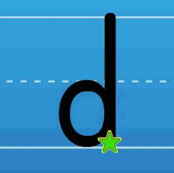Learn to Trace Lowercase Letter D Video | Hooked on Phonics