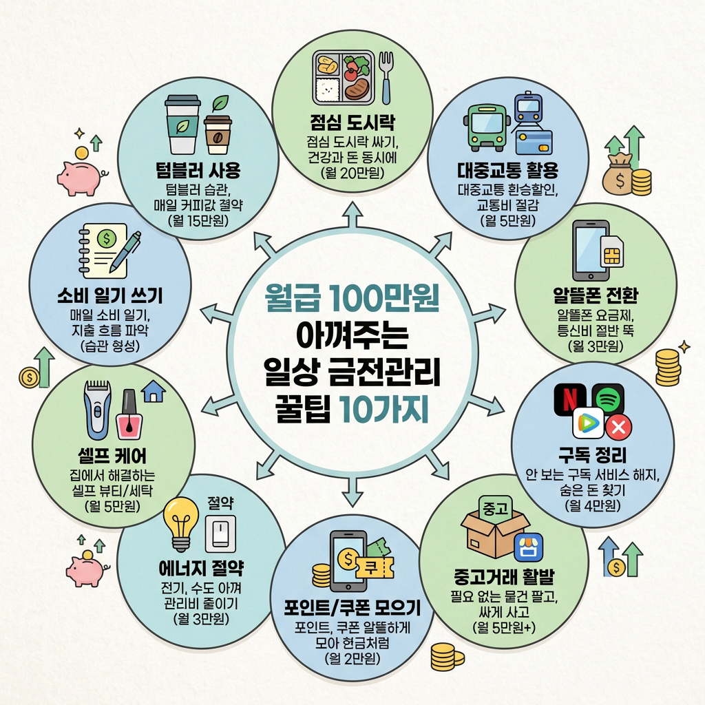 월급 100만원 아껴주는 일상 금전관리 꿀팁 10가지