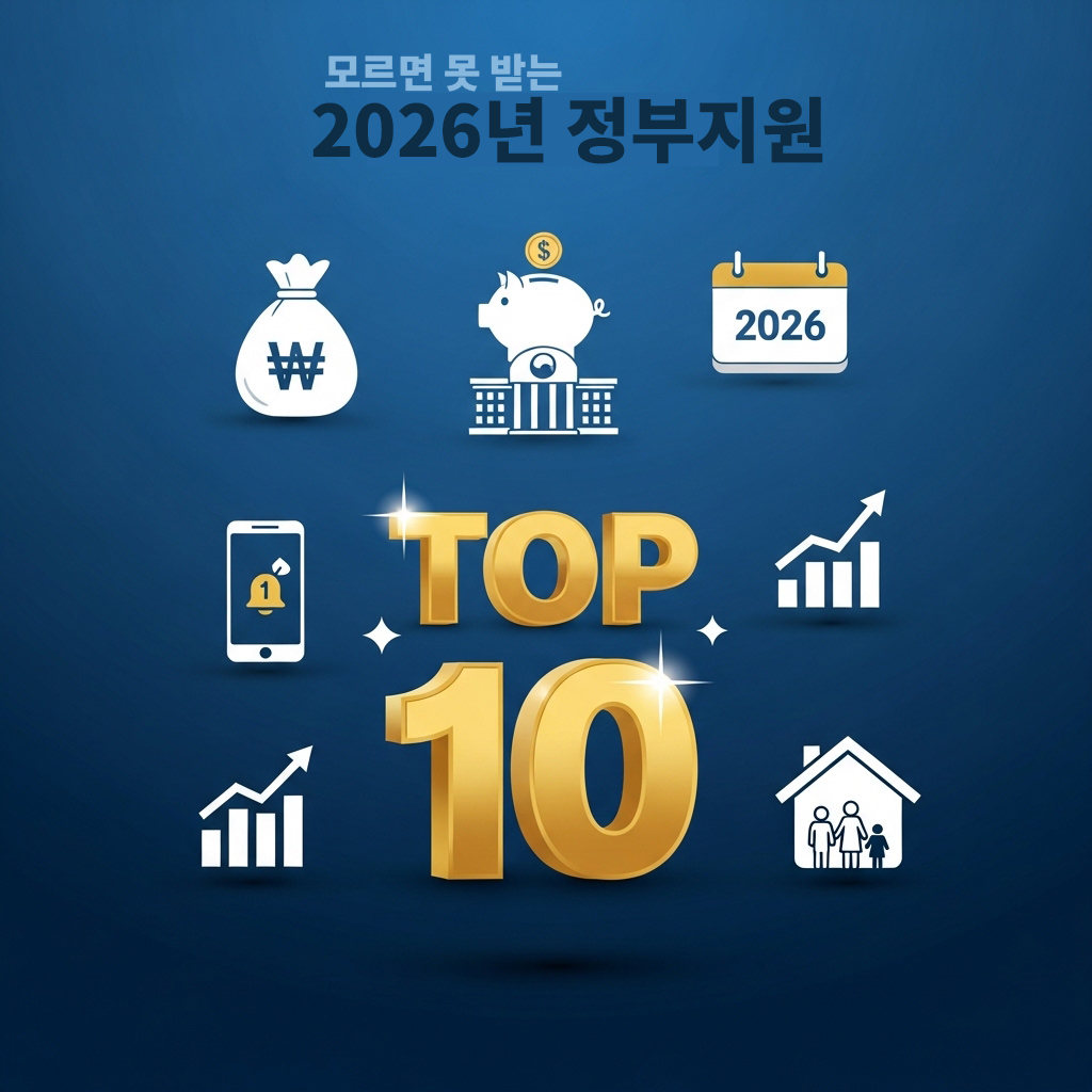 2026년 정부지원금 | 모르면 못 받는 숨은 지원금 TOP10