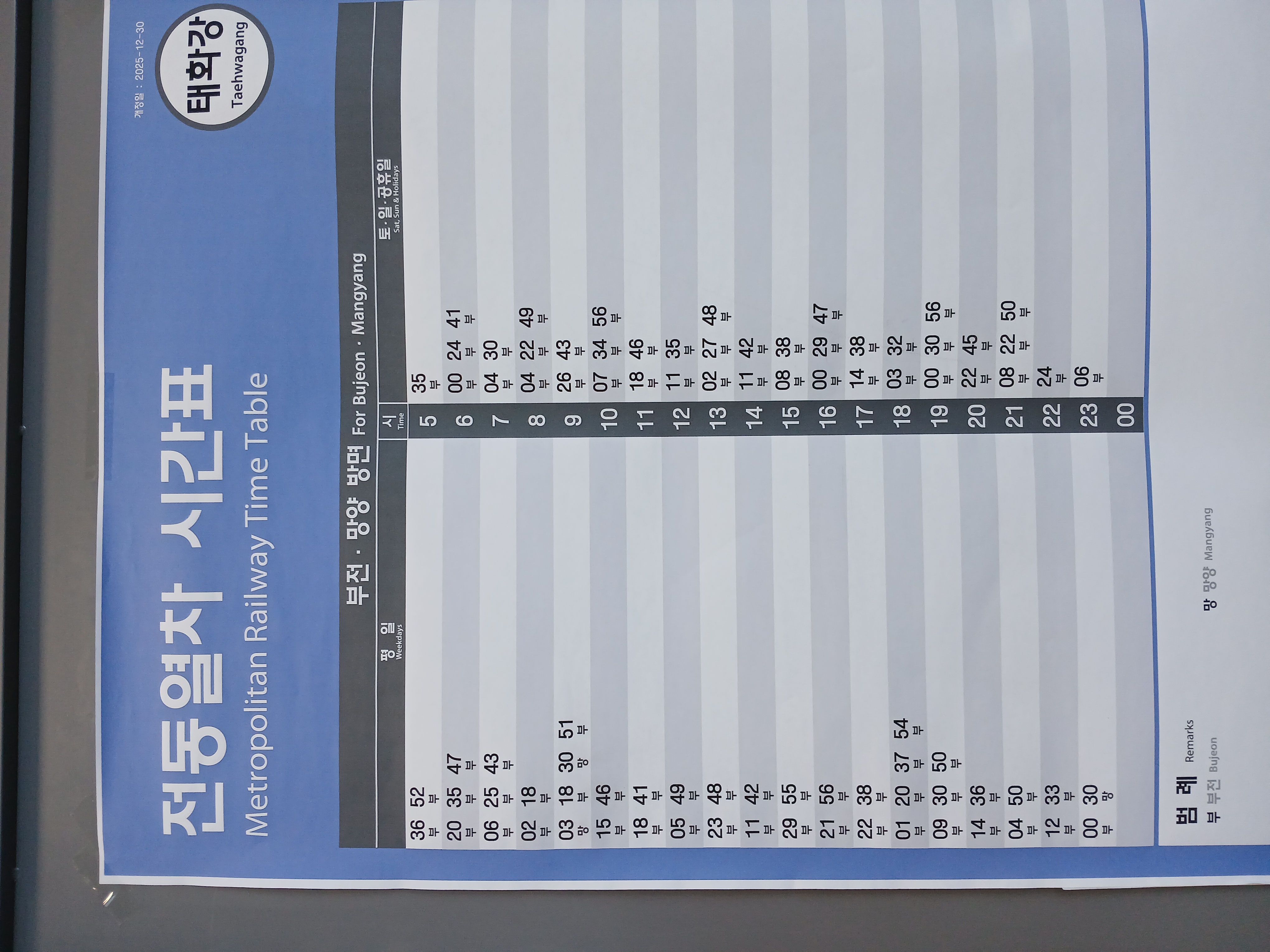 태화강역 시간표