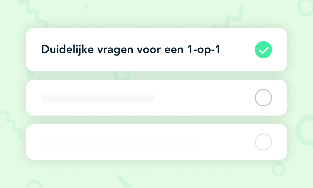 1-op-1 gesprek template