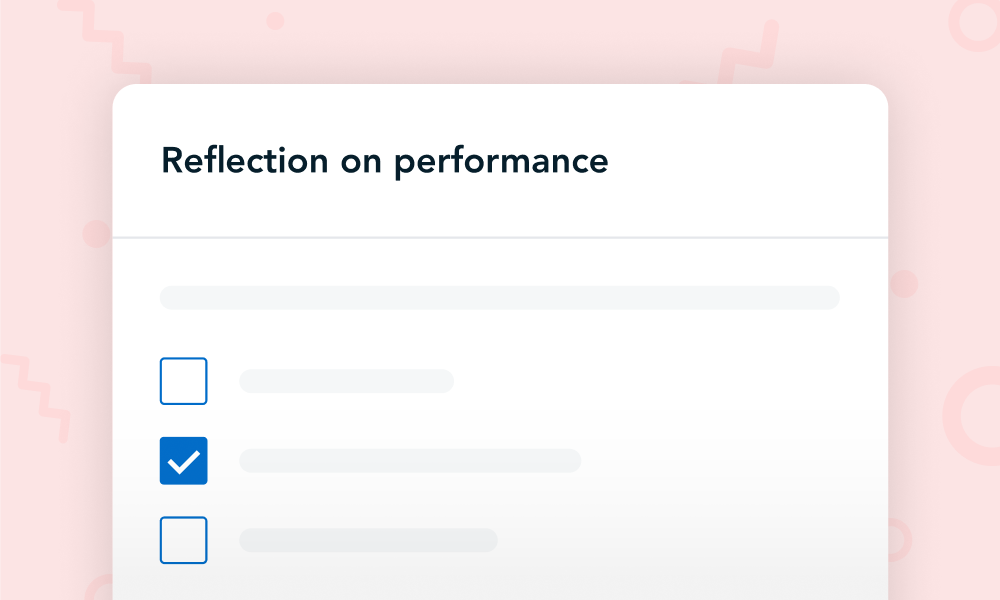 Performance review template