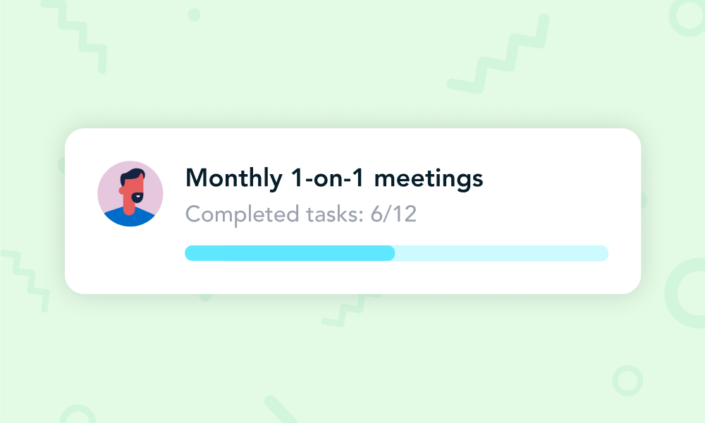 Monthly 1-on-1 cycle