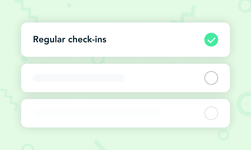 Quick 15-minute check-in