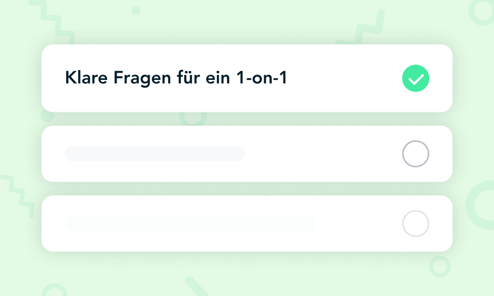 1:1-Gesprächsvorlage