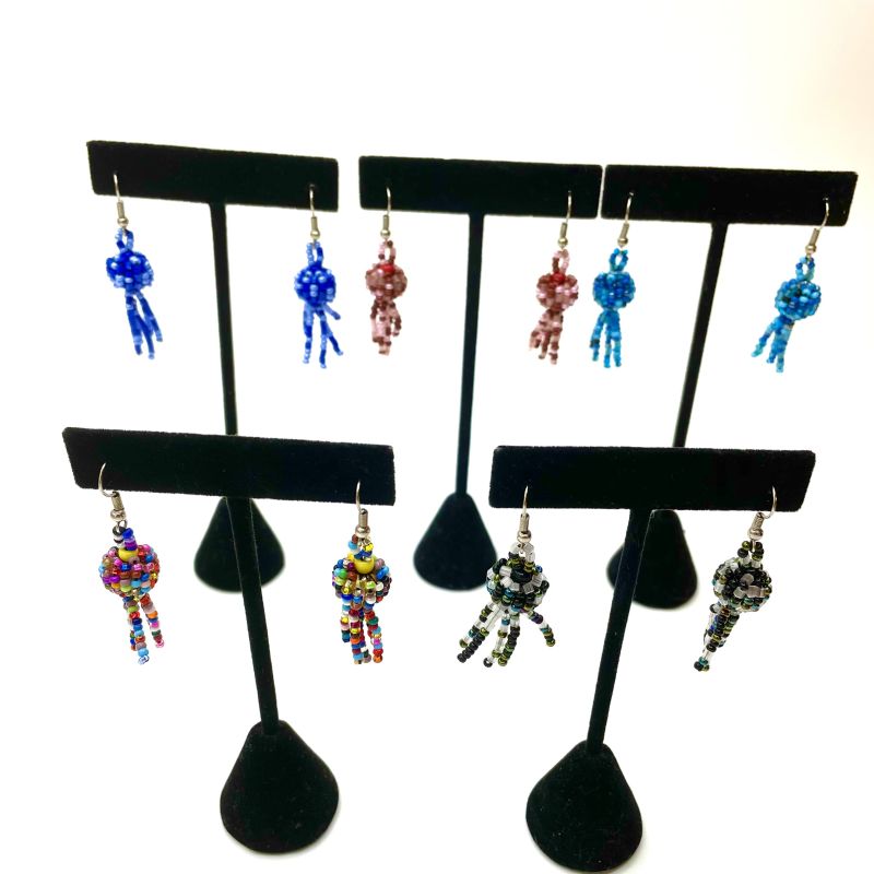 picture of Beaded Ball Earrings