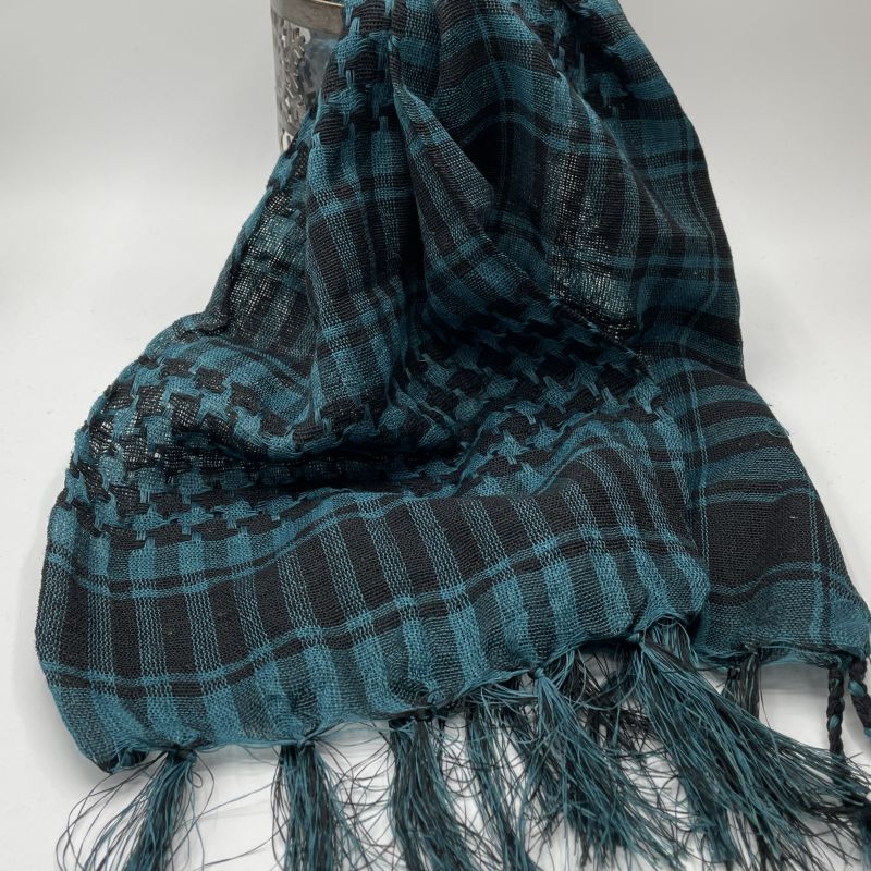 picture of Blue and Black Neck Scarf