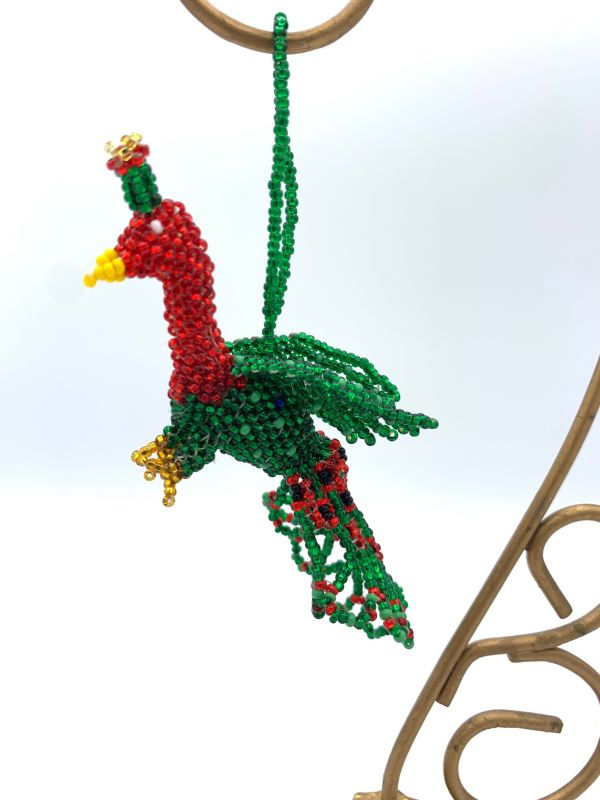 picture of Peacock Ornament (Red & Green)