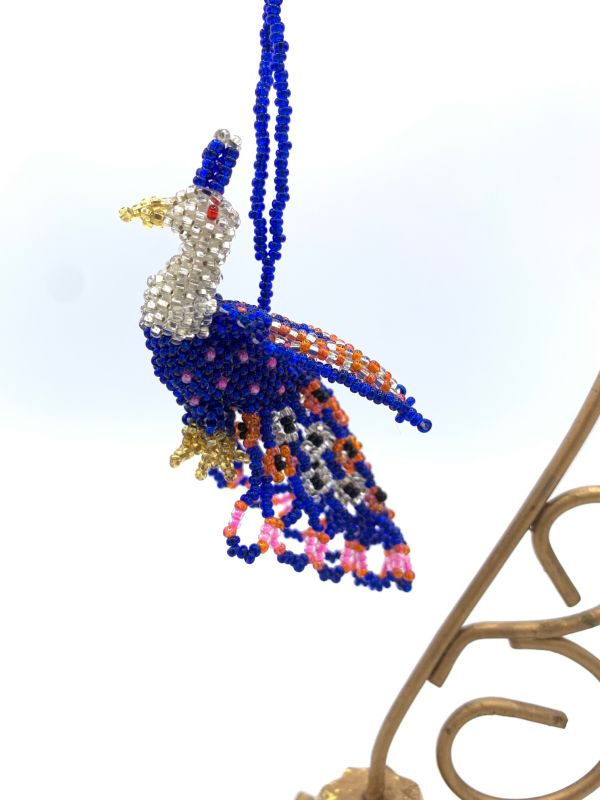 picture of Peacock Ornament (Blue & Pink)