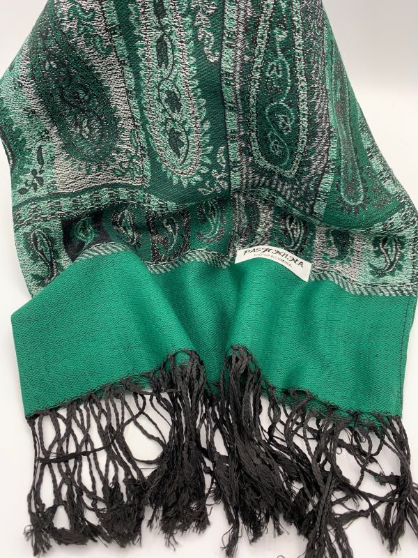 picture of Pashmina Scarf (Green & Black)