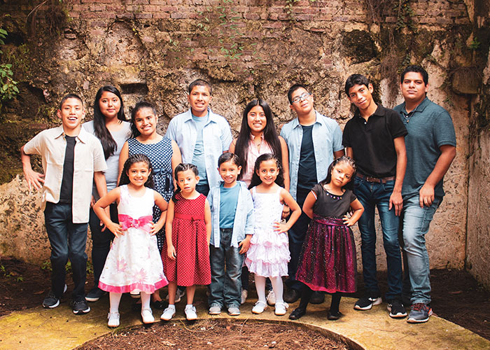 group picture of children from children's home