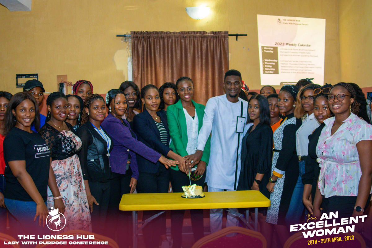 A gathering at a Lioness Hub conference