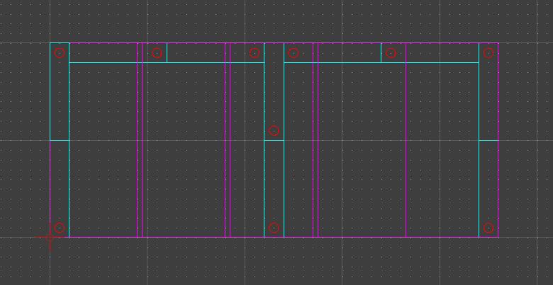 CAD plan of pallet storage unit