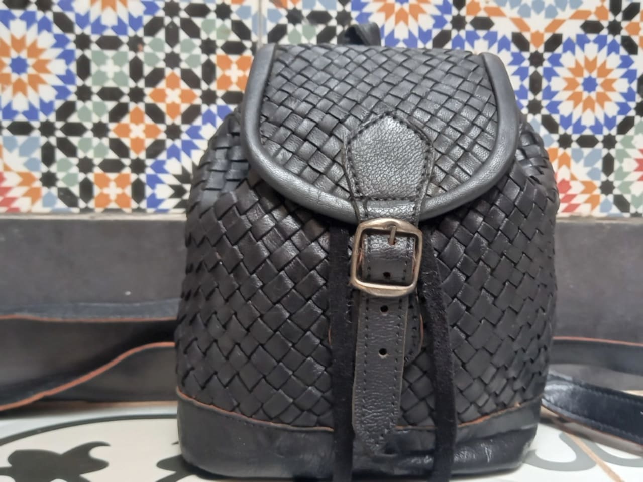  bag leather Black Morocco
