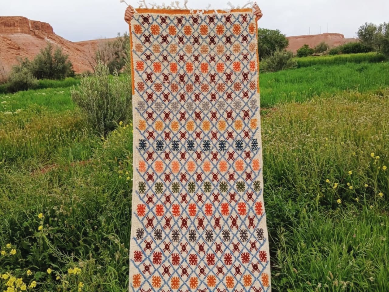  Zerbya Natural Wool Colored Morocco