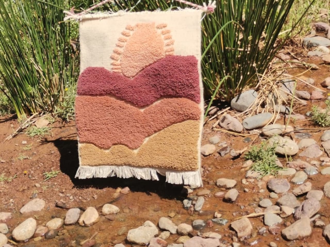 Handmade rug wall-hanging