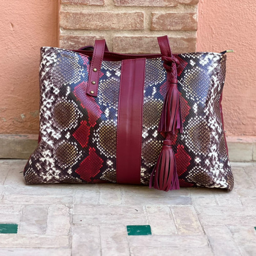  bag leather Colored Morocco