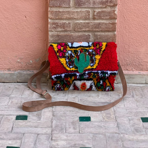  bag leather and Sabra silk Colored Morocco