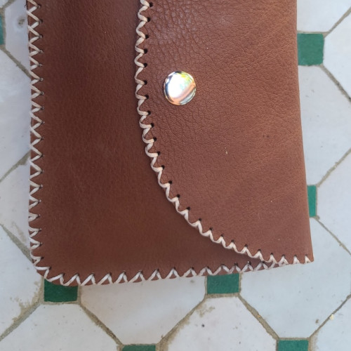   small bag leather Brown, White Morocco