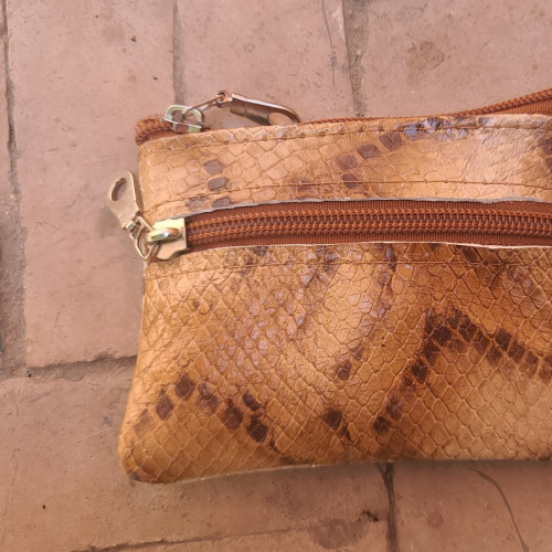   small bag leather Brown, White Morocco