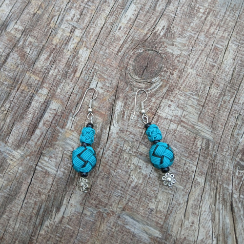 Button Dangle Earrings
