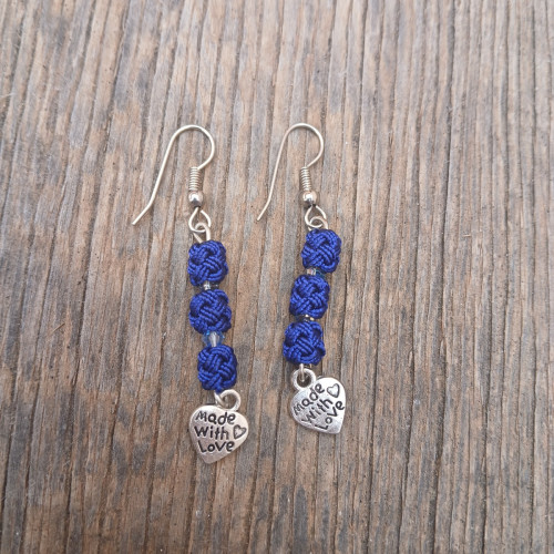 Button Dangle Earrings