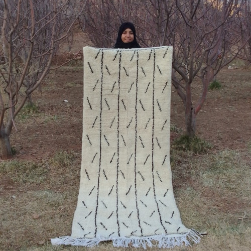  Hanbel blanket   Black, White Morocco