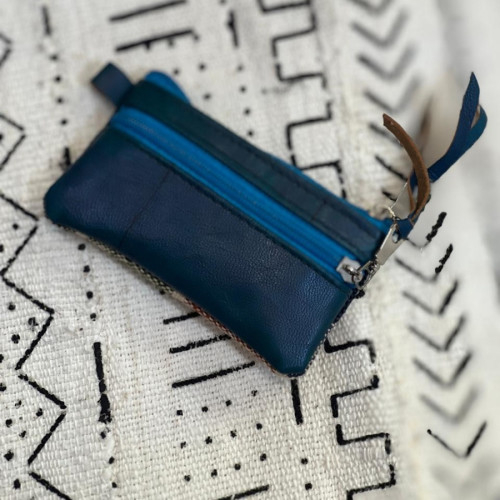   small bag leather Blue Morocco