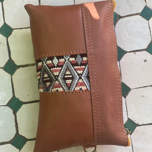   small bag thread and leather Brown Morocco
