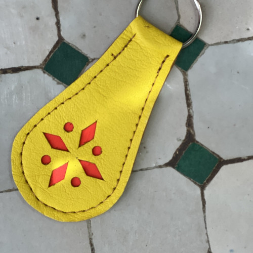   small bag leather Red, Yellow Morocco