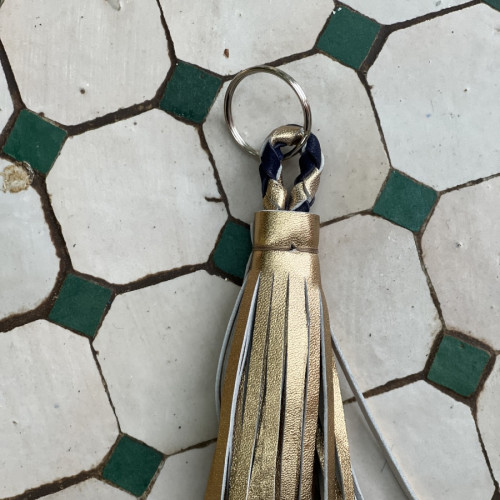   small bag leather and Sabra silk Brown Morocco