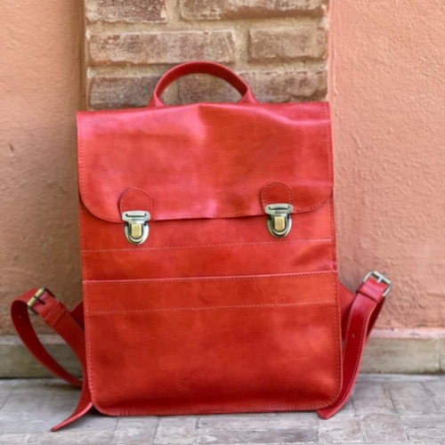  bag leather Orange Morocco