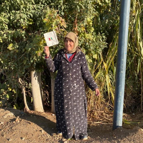  Emboidered wallet  Red, Green Morocco