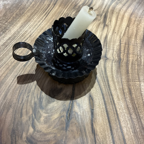  Hanging Lantern Steel Black, White Morocco