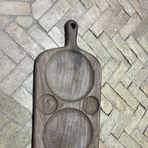  Serving Tray Walnut Wood Brown Morocco